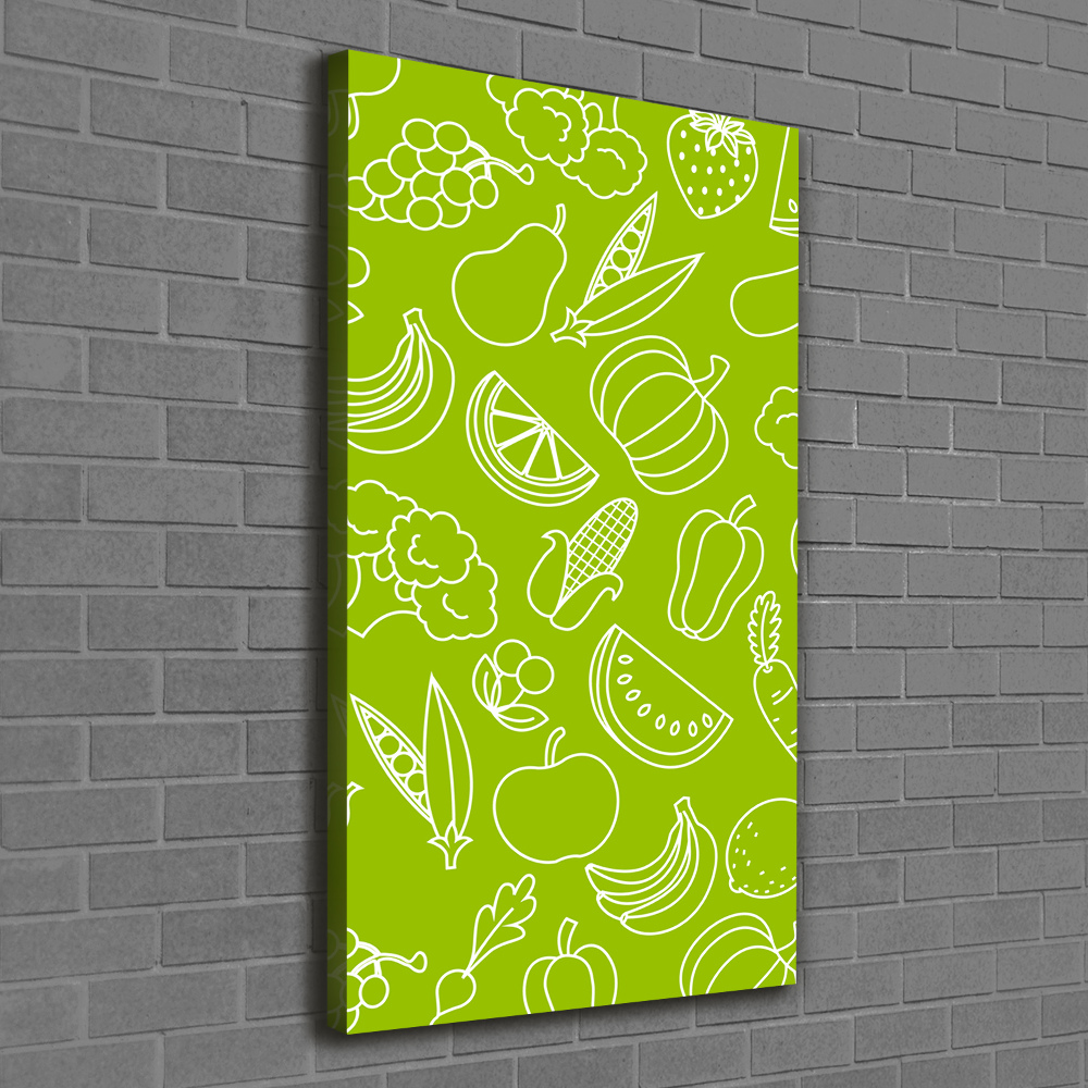 Tableau imprimé sur toile Légumes et fruits