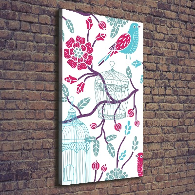 Tableau mural sur toile Cages à oiseaux