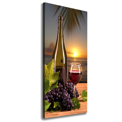 Tableau mural sur toile Raisins et vin