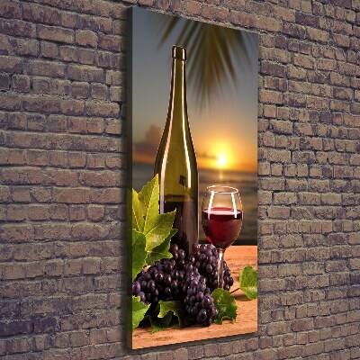 Tableau mural sur toile Raisins et vin