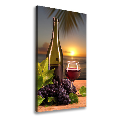 Tableau mural sur toile Raisins et vin