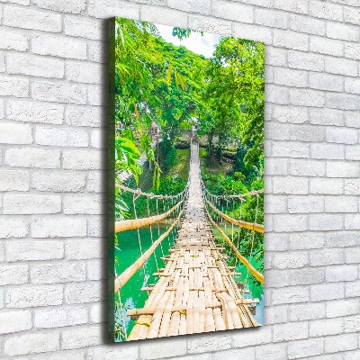 Tableau mural sur toile Pont de la jungle