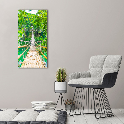 Tableau mural sur toile Pont de la jungle