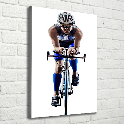 Tableau photo sur toile Cycliste