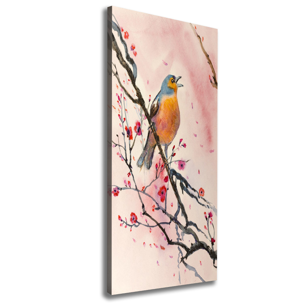 Tableau photo sur toile Oiseau sur une branche