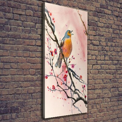 Tableau photo sur toile Oiseau sur une branche