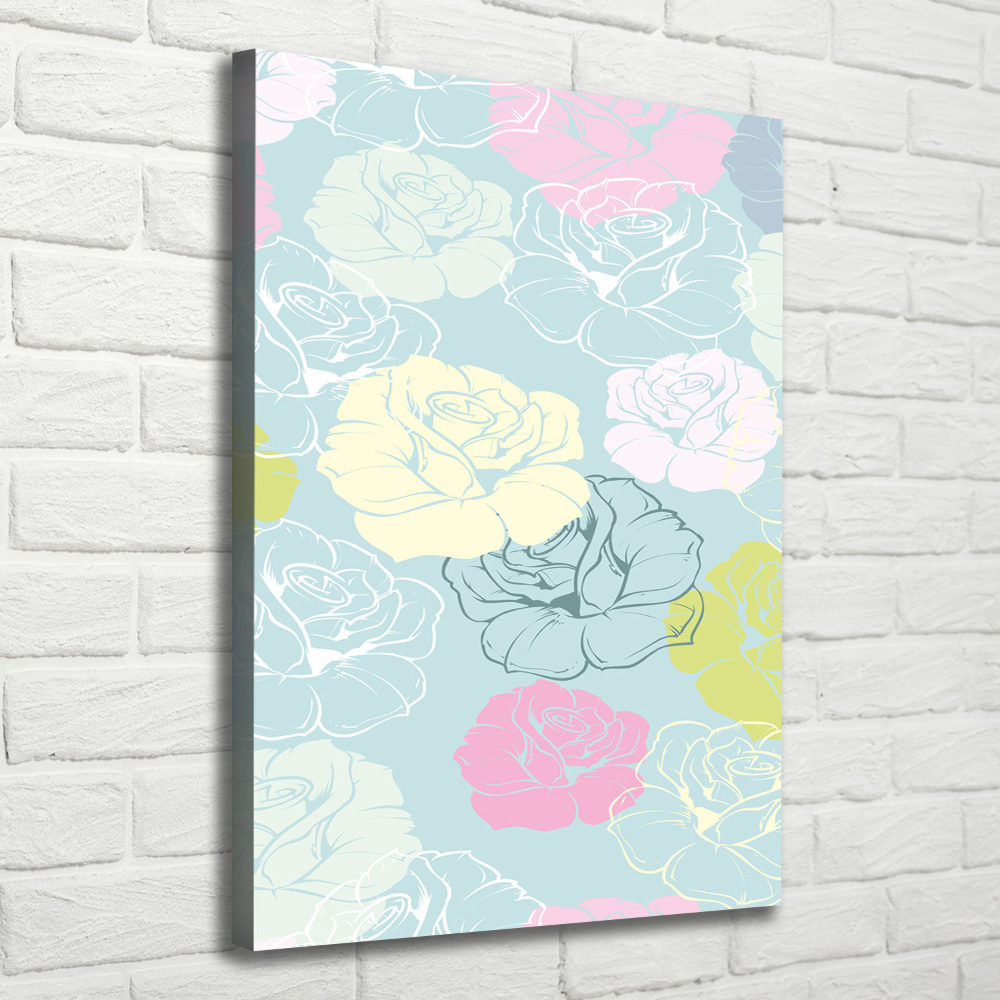 Tableau mural sur toile Roses fleurs