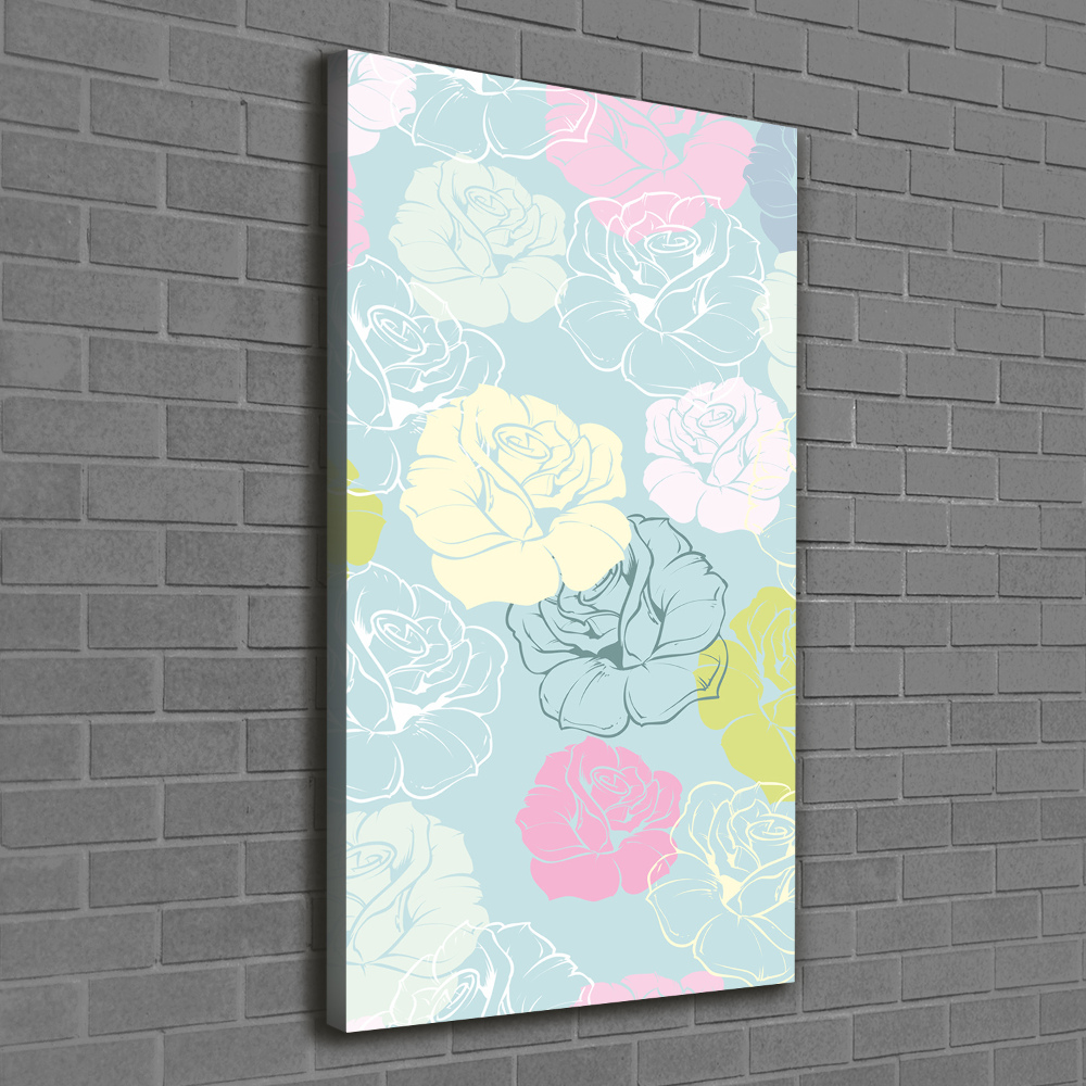 Tableau mural sur toile Roses fleurs