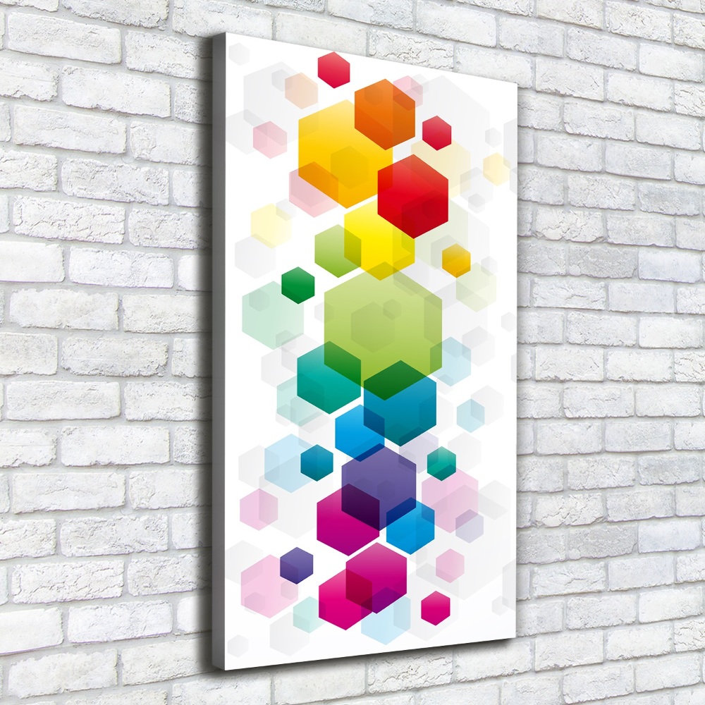 Tableau sur toile Cubes colorés