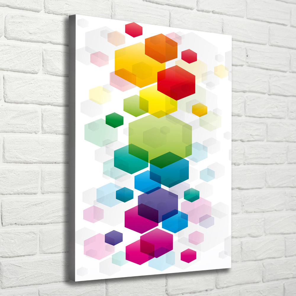 Tableau sur toile Cubes colorés