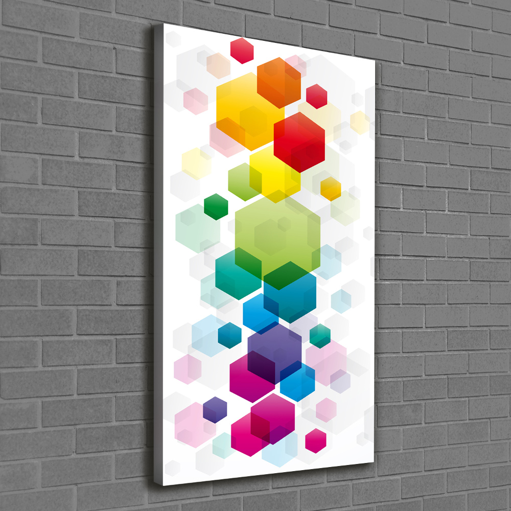 Tableau sur toile Cubes colorés