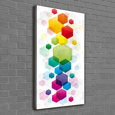 Tableau sur toile Cubes colorés