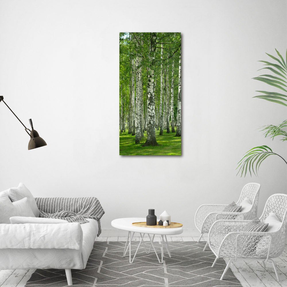 Tableau sur toile Les forêts de bouleaux