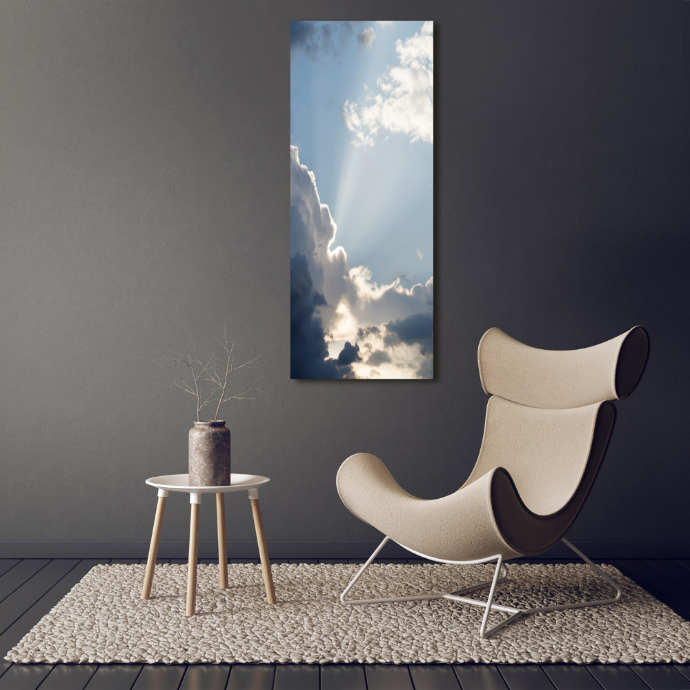 Tableau toile imprimée Nuages sombres dans le ciel