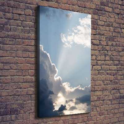 Tableau toile imprimée Nuages sombres dans le ciel