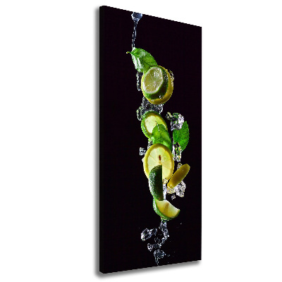 Tableau sur toile Citron vert et citron