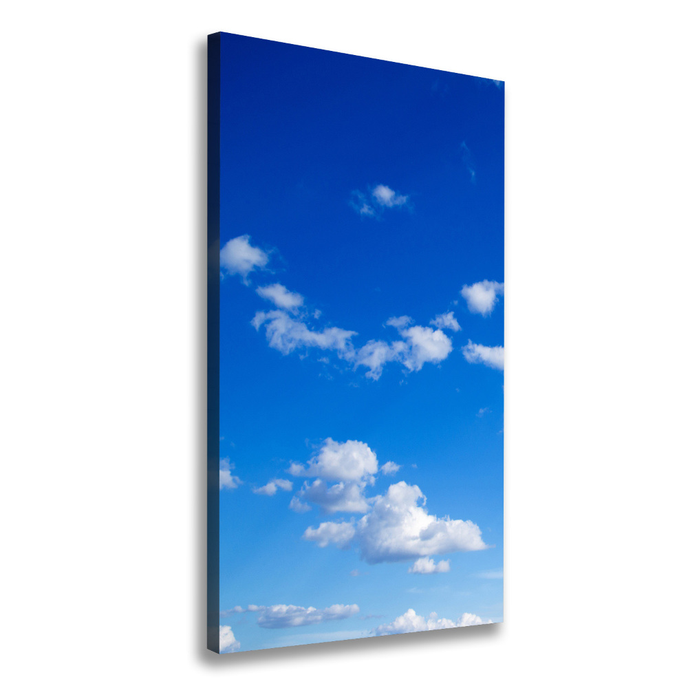 Tableau imprimé sur toile Nuages dans le ciel bleu