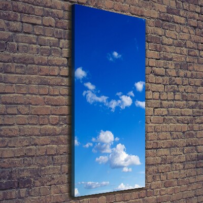 Tableau imprimé sur toile Nuages dans le ciel bleu