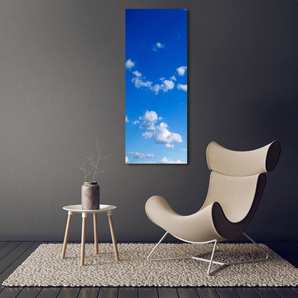 Tableau imprimé sur toile Nuages dans le ciel bleu