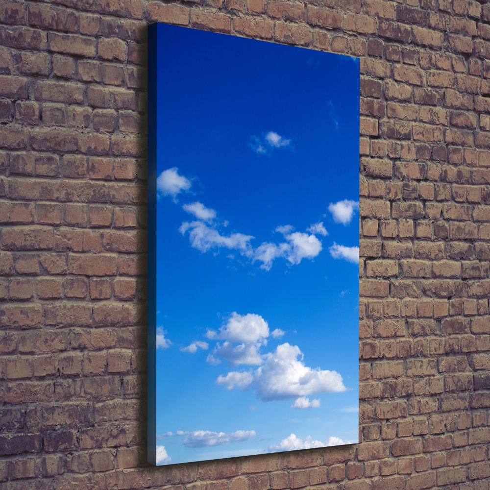 Tableau imprimé sur toile Nuages dans le ciel bleu