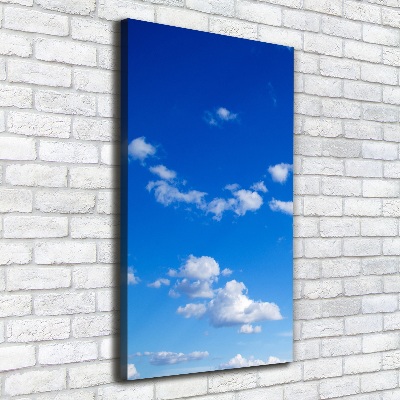 Tableau imprimé sur toile Nuages dans le ciel bleu