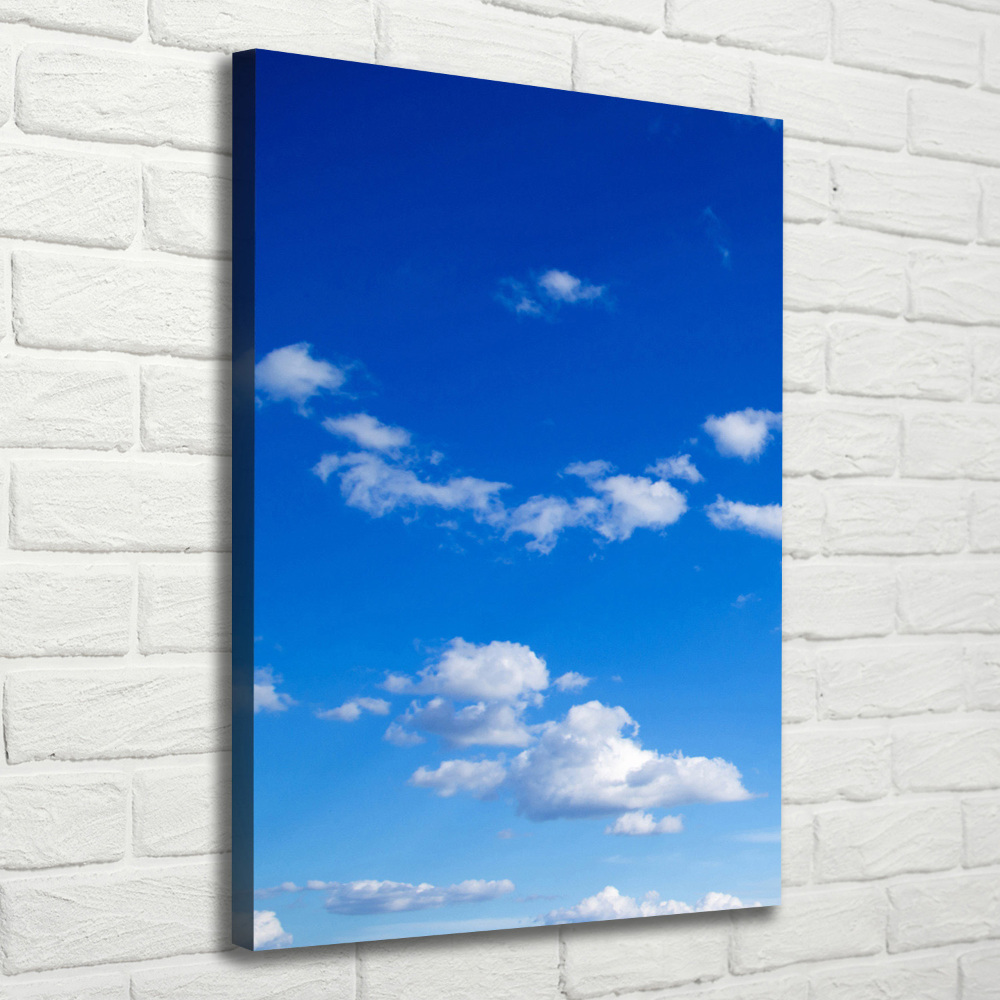 Tableau imprimé sur toile Nuages dans le ciel bleu