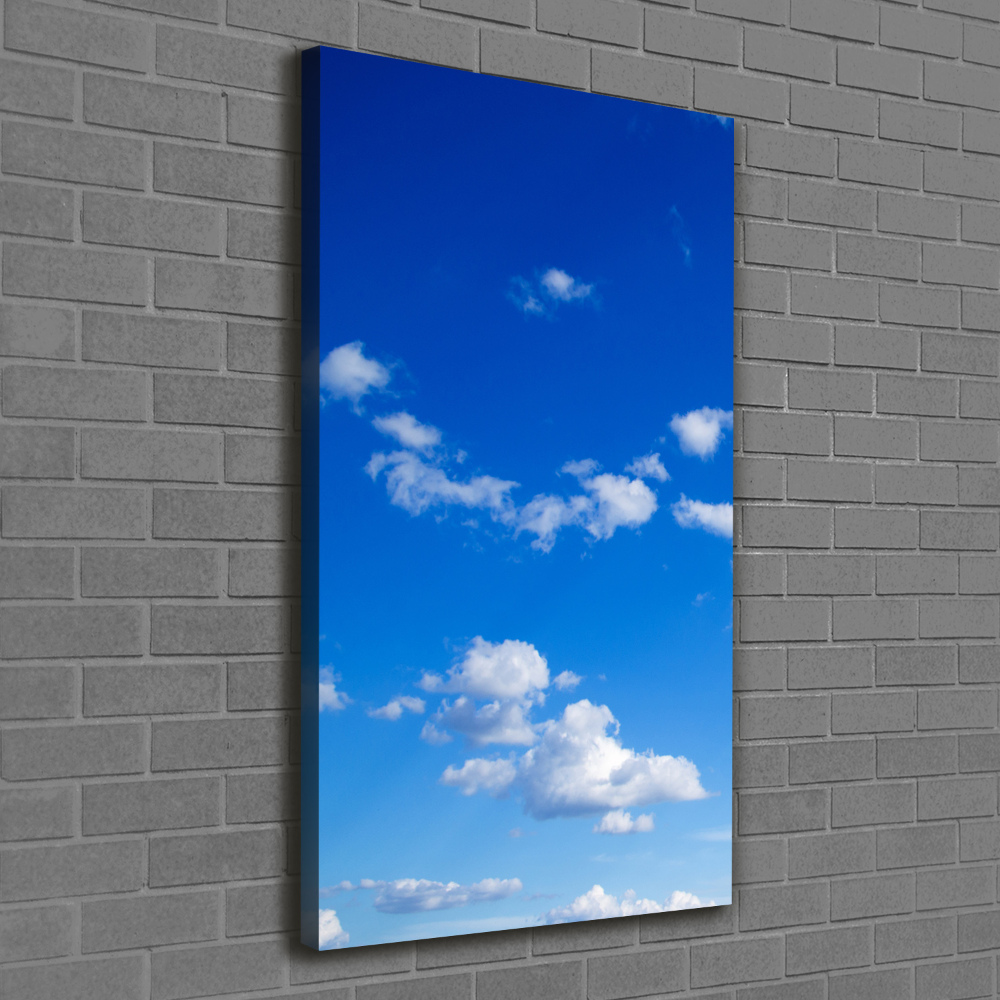 Tableau imprimé sur toile Nuages dans le ciel bleu