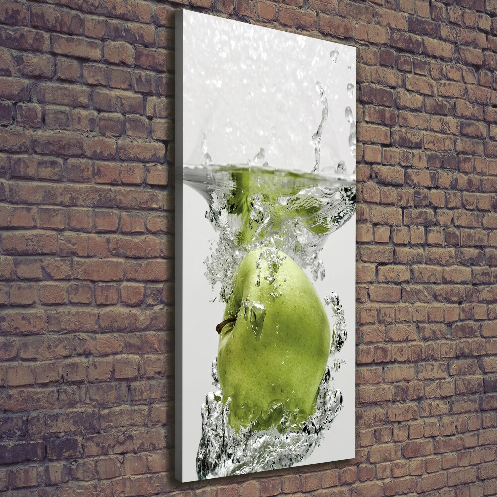 Tableau toile imprimée Pomme sous l'eau