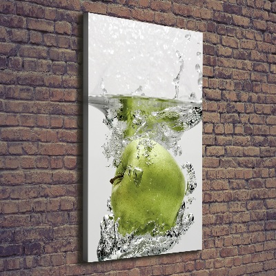 Tableau toile imprimée Pomme sous l'eau