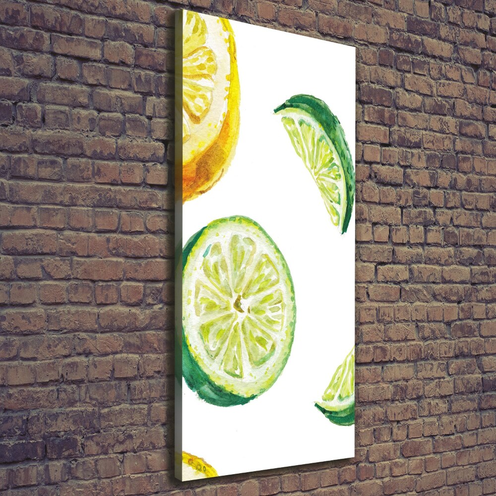 Tableau imprimé sur toile Limes et citrons