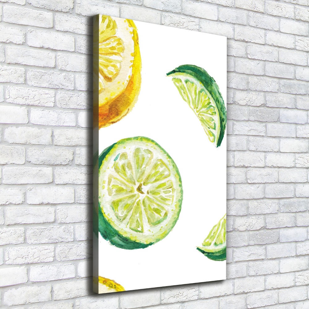 Tableau imprimé sur toile Limes et citrons