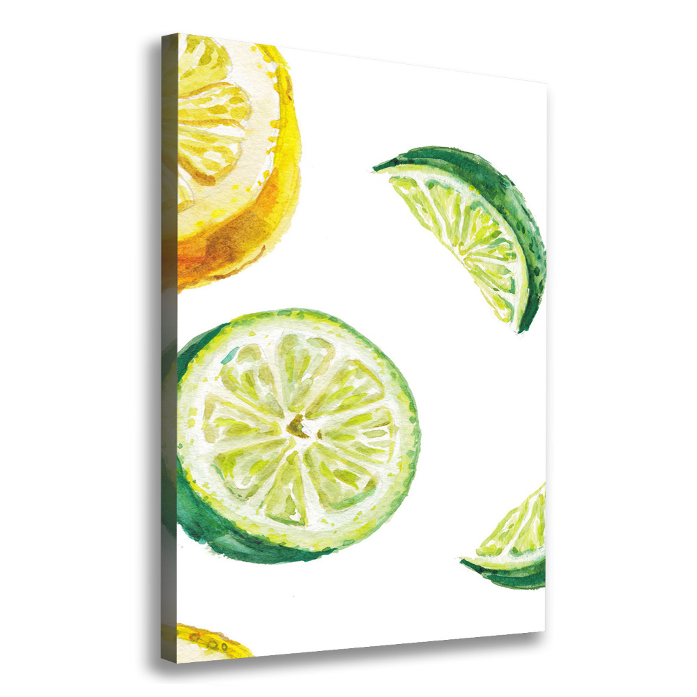 Tableau imprimé sur toile Limes et citrons