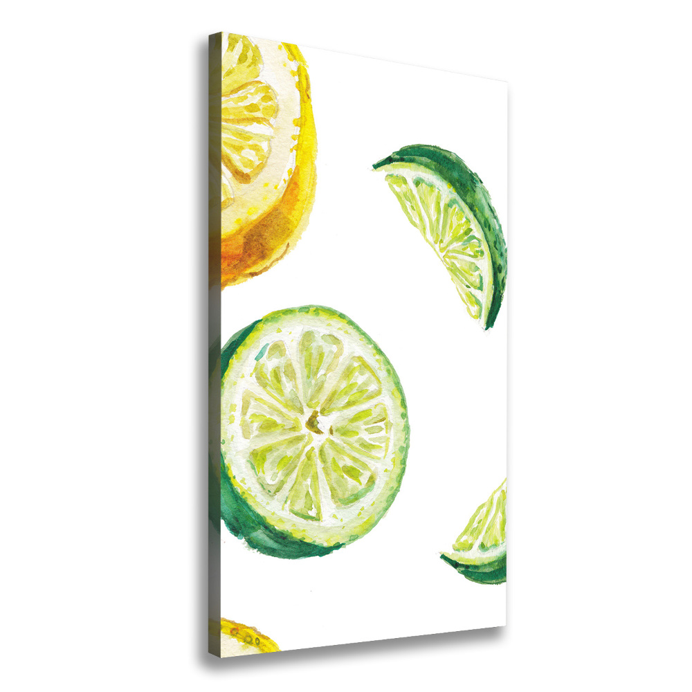 Tableau imprimé sur toile Limes et citrons