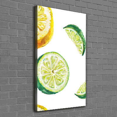 Tableau imprimé sur toile Limes et citrons