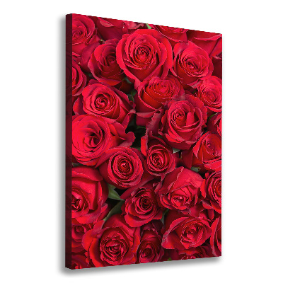 Tableau toile imprimée Roses rouges