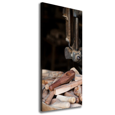 Tableau sur toile Outils en bois