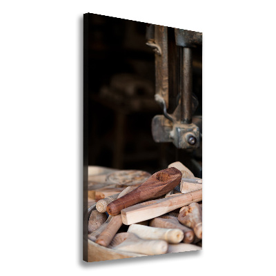 Tableau sur toile Outils en bois