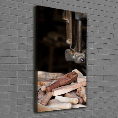 Tableau sur toile Outils en bois