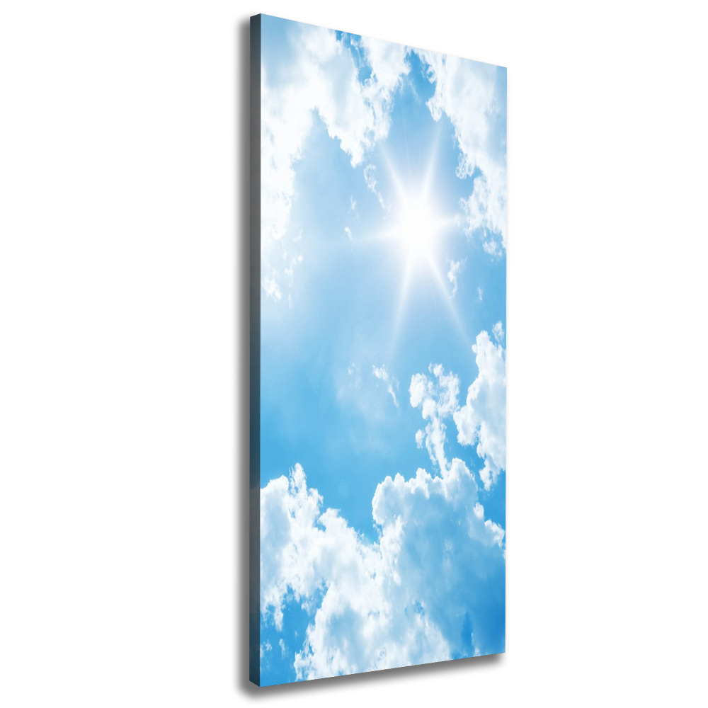 Tableau photo sur toile Nuages dans le ciel soleil