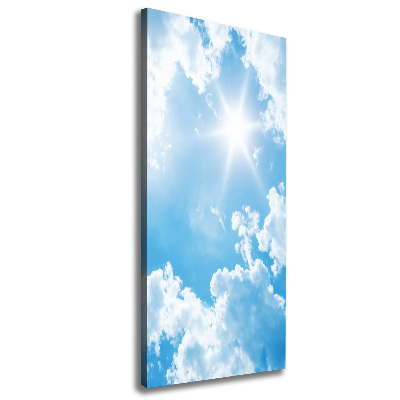 Tableau photo sur toile Nuages dans le ciel soleil