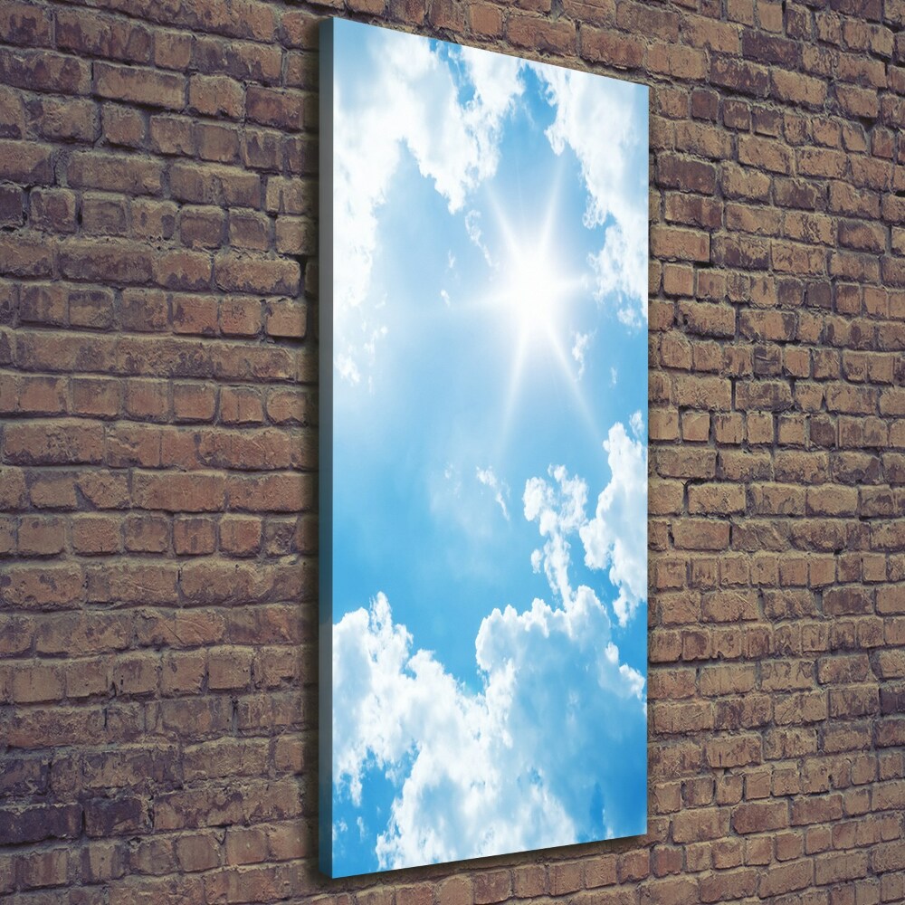 Tableau photo sur toile Nuages dans le ciel soleil