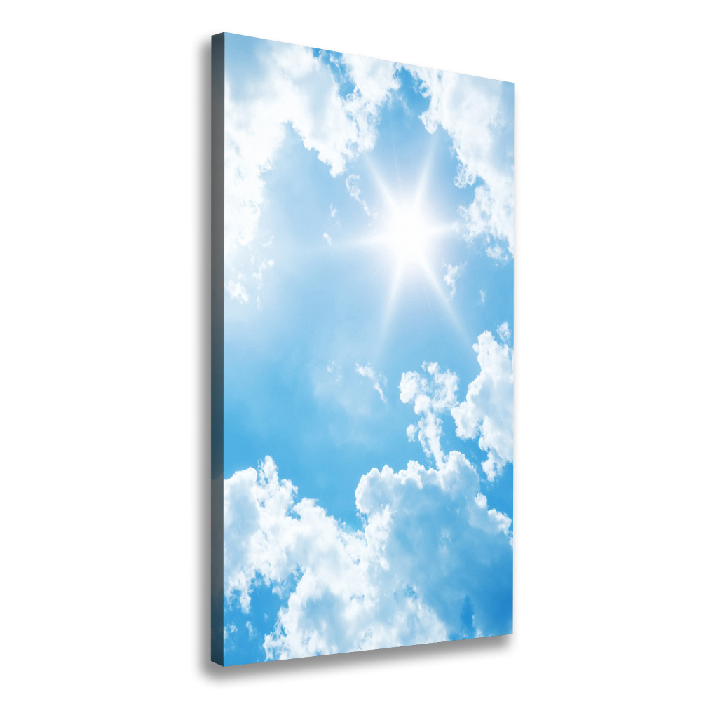 Tableau photo sur toile Nuages dans le ciel soleil