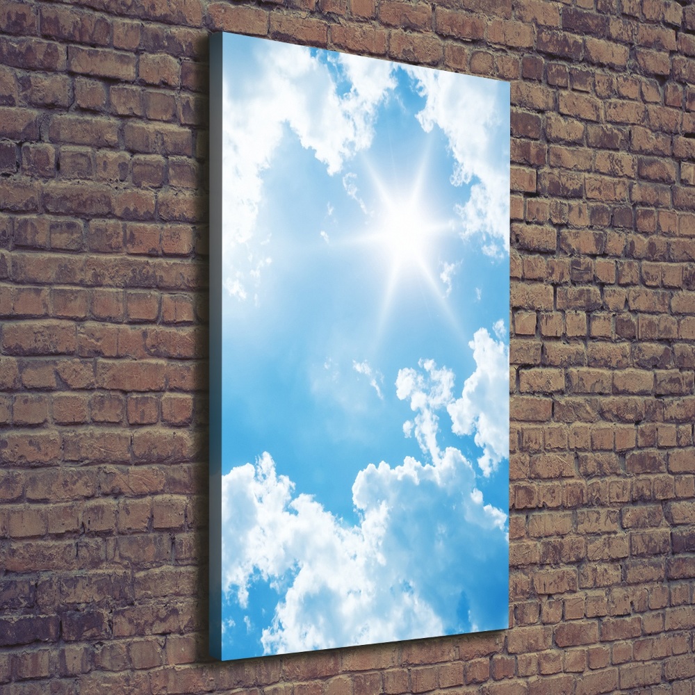 Tableau photo sur toile Nuages dans le ciel soleil