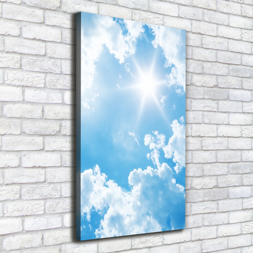 Tableau photo sur toile Nuages dans le ciel soleil