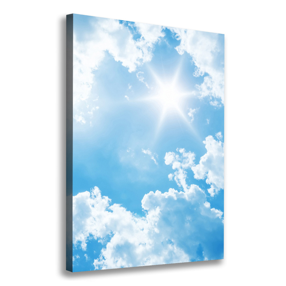 Tableau photo sur toile Nuages dans le ciel soleil