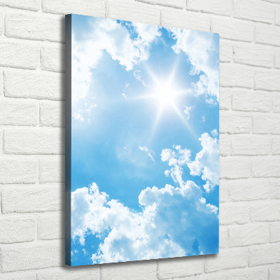 Tableau photo sur toile Nuages dans le ciel soleil