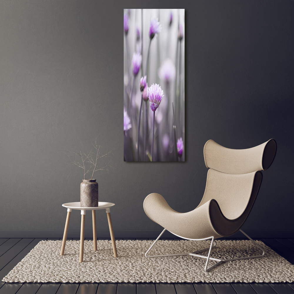 Tableau mural sur toile Fleurs de ciboulette