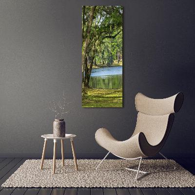 Tableau mural sur toile Lac dans le parc