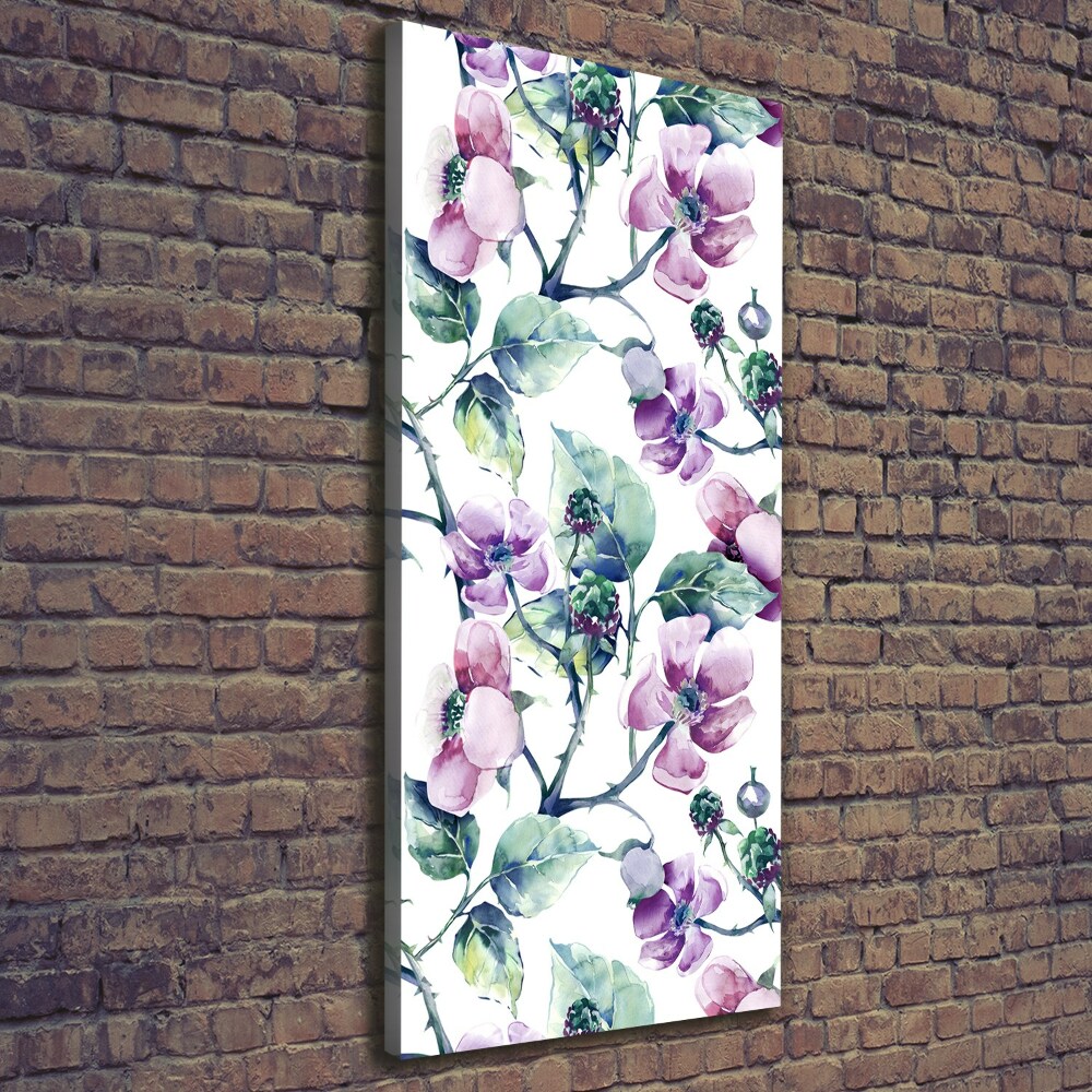 Tableau mural sur toile Fleurs de mûres