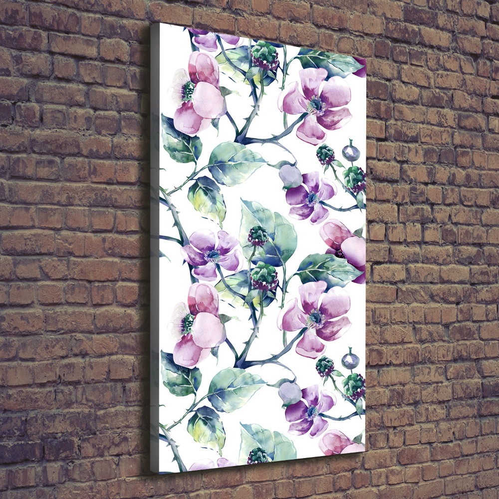 Tableau mural sur toile Fleurs de mûres